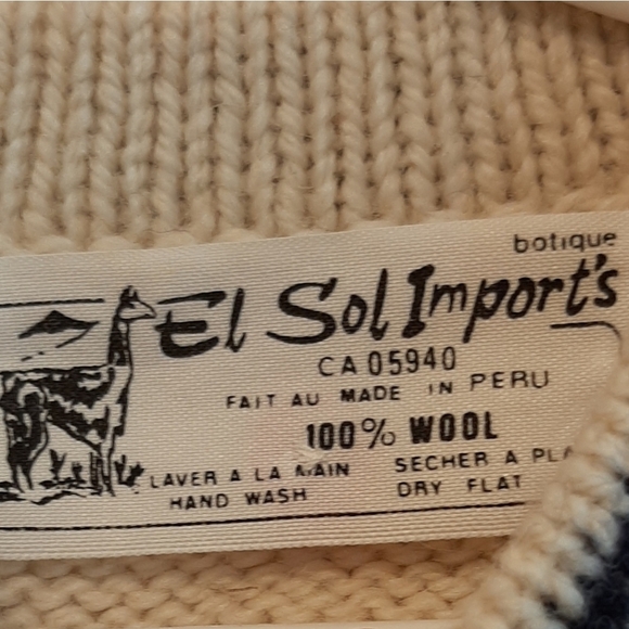 Vintage Embroidered Wool Jacket Cardigan 2T - Picture 6 of 10